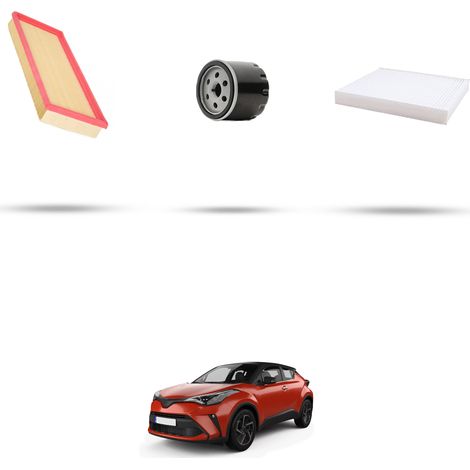 Kit tagliando 3 filtri compatibile con Toyota C-HR II 1.8 VVTI 103KW Dal 2023 (1/5)