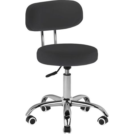 Taburete de pedicura A-007 negro (1/4)