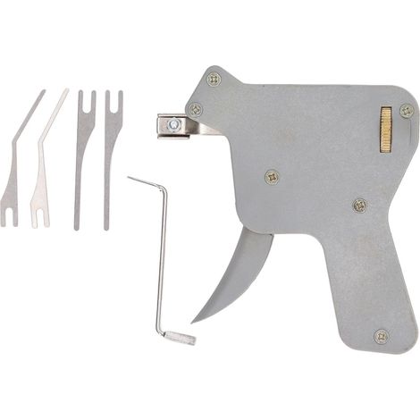 Kit de crochetage de serrure professionnel, outils de serrurier de précision en acier inoxydable ABS pour cadenas en laiton massif, ensemble de réparation de serrures antiques (1/5)