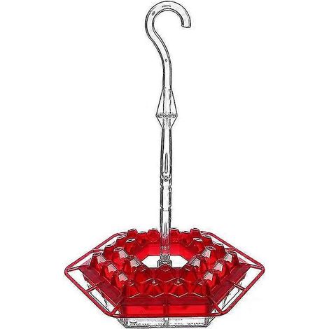 2 mangeoires pour colibris, 5 buses, avec crochet, protection anti-fuite, pour installation dans des cages ou des zones d'élevage domestiques.-AquaForge (1/4)