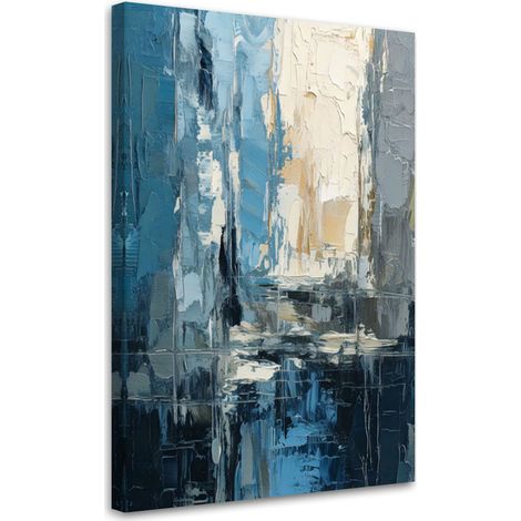 Wandbild Abstraktion Stadt Aquarell 70x100 cm