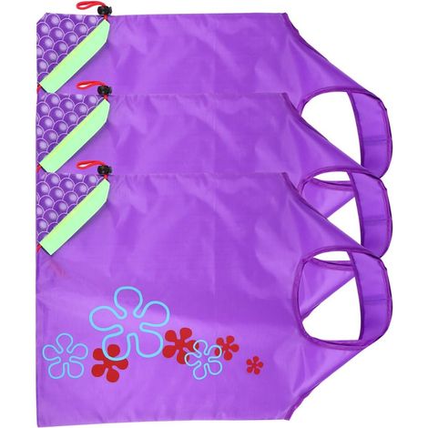 Polyester 3 Stück Faltbare Washbare Einkaufstaschen aus Große Kapazität Umweltfreundliche (1/5)