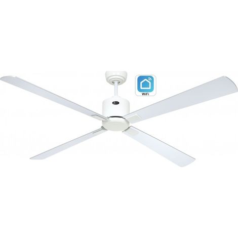 Ventilador de techo con WiFi CasaFan ECO NEO III 152cm 943337W plateado / plateado y wengue (1/5)
