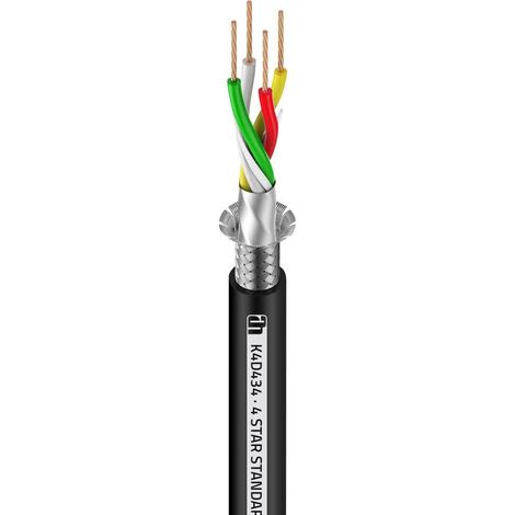 Cable Dmx 4x0,34mm Negro Adam 4star (100m) K4d434