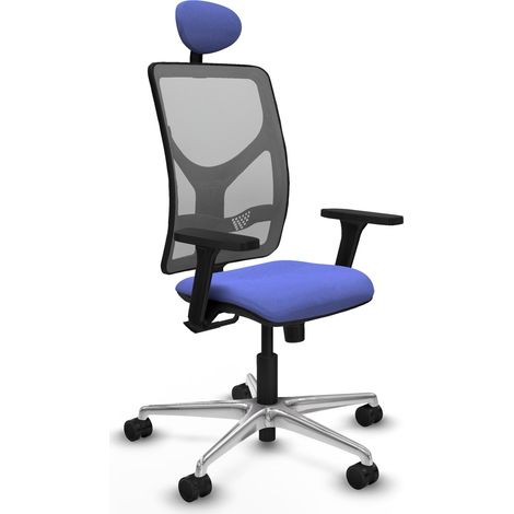 Silla de oficina piqueras y crespo Motilla gris malla (1/2)