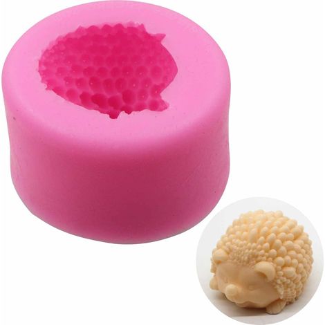 Moule Bougies forme hérisson Silicone fabriqué - la main 3D savon DIY Craft Candles Mould Manuel de fabrication savons moules pour bougies, Moulle Silicone, DIY Fabrication, Gâteaux, Chocolats (1/5)