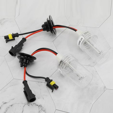 Lot 2 ampoules H7 100W 6000K lumière blanche, phares xénon ultra-lumineux pour voiture, remplacement de lampe (1/5)