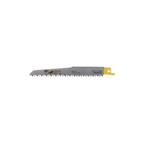 Hoja  de sierra  sable L.225mm  A.19mm 4,2mm  TPI 6 HCS/CV  5 Uds./Tarjeta TW (1/2)
