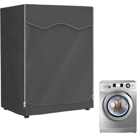 (noir, 60 x 55 x 85 cm) Pour machine à laver et sèche-linge d'extérieur , housse pour machine à laver imperméable avec ouverture frontale (1/5)