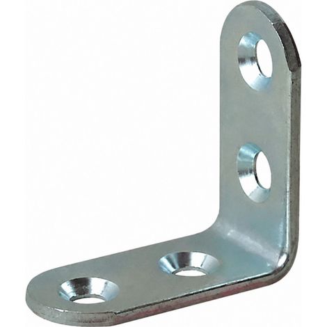 Staffa per sedia, 50x50x15 mm, acciaio galvanizzato, legame rotondo, 10 pezzi