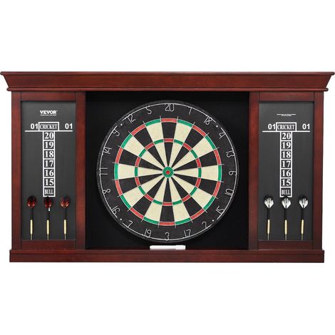 Dartscheiben-Set aus Stahl, ohne Unterschrank, sofort spielbereit, offizielle Dartscheibe, einfache Montage, inklusive Cricket-Zubehör (1/5)