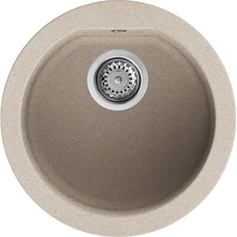 Lavello Tondo Elleci Incasso Fox ROUND Granitek Avena LGFROU51