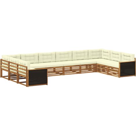 Sofa Sets 10 pcs Solid Acacia Wood vidaXL (1/5)