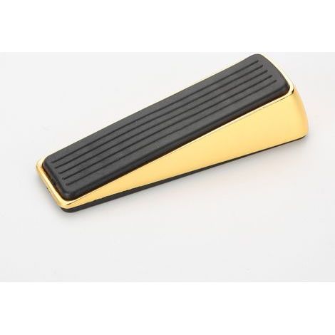 CCYKXA Pack of 2 Stainless Steel Design Wedges with Rubber Base - Door Stop - Solid Stop (1/3)