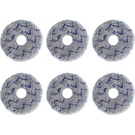 Salviette detergenti morbide e riutilizzabili, confezione da 6, salviette di ricambio in microfibra per l'aspirapolvere robot T20. (1/4)