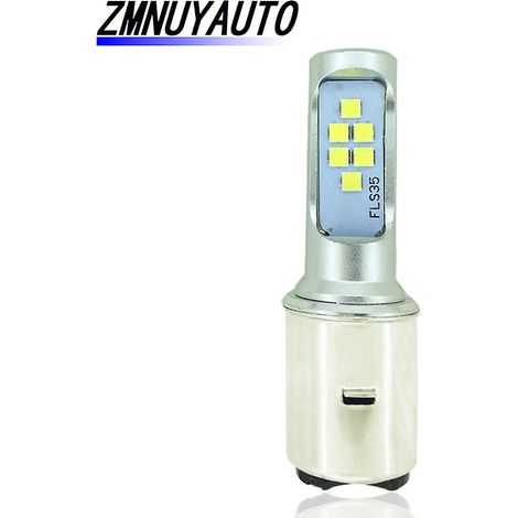 Ampoule de phare LED BA20D H6 pour moto, compatible Canbus, 1200 lm, avec feux de jour et antibrouillards blancs. (1/5)