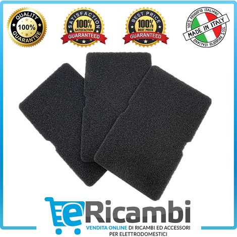 Kit 3 Pezzi Filtro Spugna Evaporatore a Magliatura Larga, Compatibile con Asciugatrice Beko, Dimensioni: 150x240 (mm) Per Modelli: UDH TKF GTN DPY DPU (1/5)