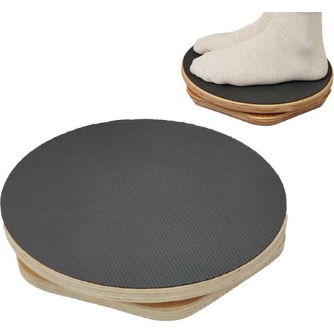 Planche de torsion abdominale - Disque rotatif en bois, tapis de sol antidérapant en EVA, plateforme d'exercice et appareil de musculation abdominale durable Équipement de musculation abdominale pour (1/5)
