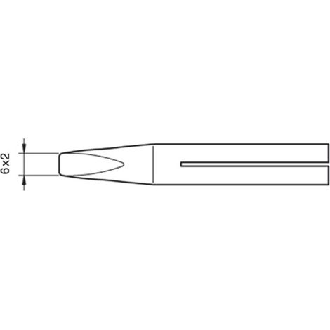 Punta Soldador T65D 6x2mm Para 65ST JBC