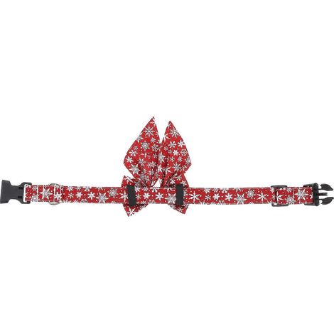 Collar navideño ajustable para perros y gatitos (3 piezas) con hebilla. (1/5)