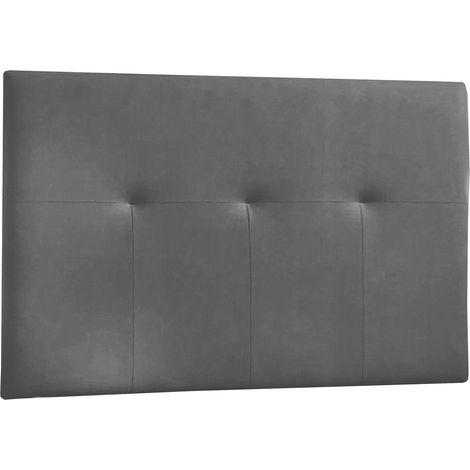 Cabecero Polipiel 160X120X4Cm Ceniza