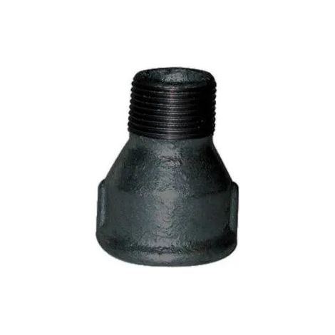 Reduzierte Muffe 15x21 / 12x17, männlich weiblich schwarz