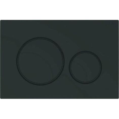 Plaque de Commande WC Compatible Geberit Sigma 20 - Duofix - Design Élégant Noir Mat 115.882.16.1 (1/3)