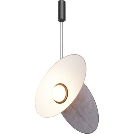 Maytoni Evolution Lampada a sospensione moderna da soffitto nera 3000K 350lm paralume blu (1/5)