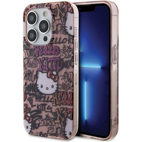 Hello Kitty HKHCP15LHDGPTP iPhone 15 Pro 6.1" estuche rígido rosa IML Tags Graffiti (1/5)