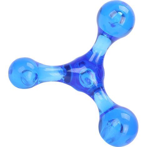 Mini masseur à balle portable manuel pour cou, taille, jambes, pieds et mains (bleu) (1/5)