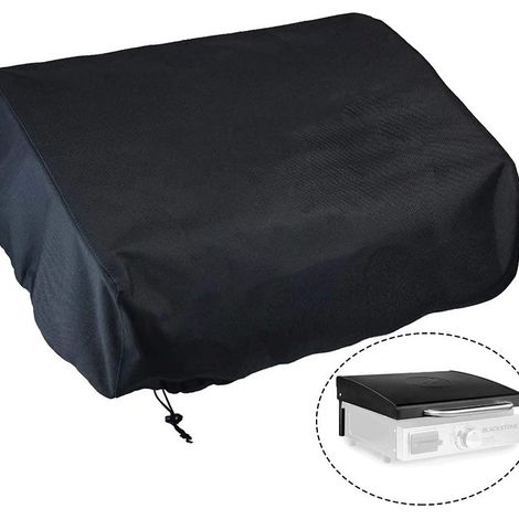 Copertura protettiva per Plancha Grill in tessuto Oxford - Taglia574823cm - Impermeabile, resistente ai raggi UV e alla polvere - Nero - per uso esterno