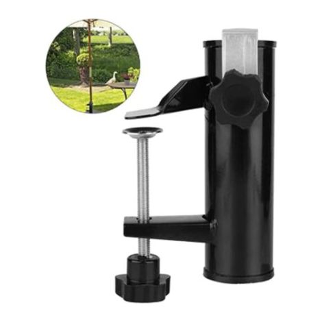 Porte-Parasol Balustrade De Balcon Support Parasol Balcon Pince Support Pour Table Parasol Accessoires Fixation Pour Balcon, Terrasse Ou Table Triomphe- Balcon-Parasols Avec Mât Jusqu'à Ø 19-38 Mm (1/5)