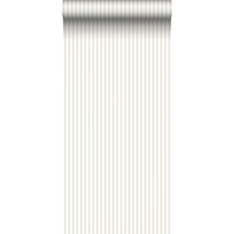 papier peint à rayures beige et blanc - Sanders & Sanders (1/5)