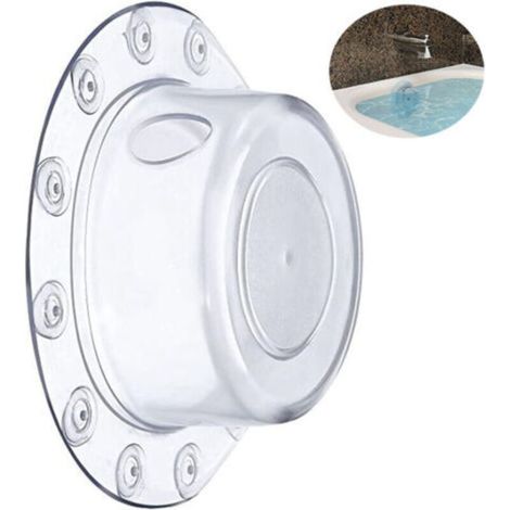 (transparent)Bouchon de vidange de baignoire avec ventouse pour baignoires d'eau profonde, couvercle de vidange profond ajoute de l'eau de la baignoire pour une douche plus chaude et confortable (1/4)
