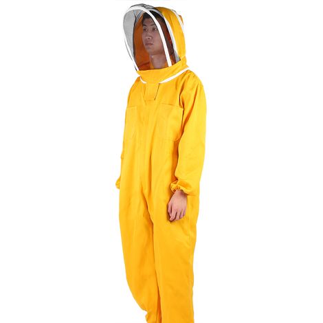 Combinaison spatiale une pièce orange-jaune, combinaison d'apiculteur à double fermeture éclair, matériel d'apiculture, XXL (1/5)