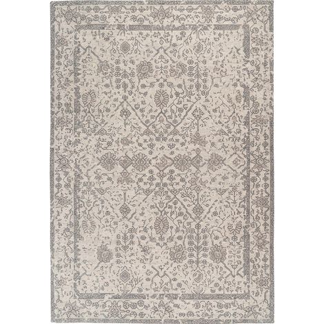 Tapis crème vintage effet délavé facile à entretenir - 150 x 80 cm (1/4)