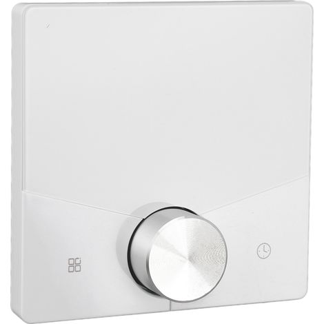 Weißer WLAN-Smart-Thermostat mit Tuya-App-Steuerung, feuerfestem Drehknopf und Hintergrundbeleuchtung, Wechselstrom 95–240 V, für Gasheizung (1/5)
