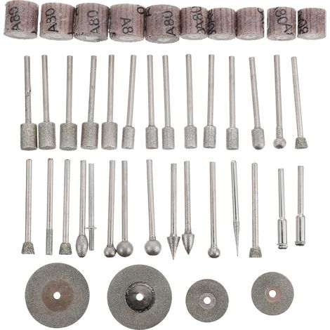 43 Pièces Kit de Têtes de Foret Accessoires de Meulage en Émeri (1/5)
