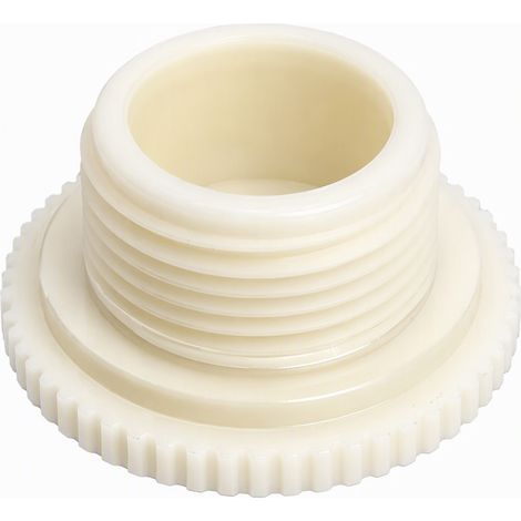 Bouchon fileté PVC 2 pouces, obturateur étanche pour réservoir d'eau et château d'eau, fermeture de piquage inutilisé, couleur blanc (1/5)