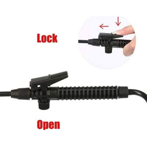 Bardusch-Poignée de pulvérisateur à gâchette de 175 mm pour pistolet agricole - Accessoire de lance de pulvérisation pour jardin et extérieur (noir) (1/3)