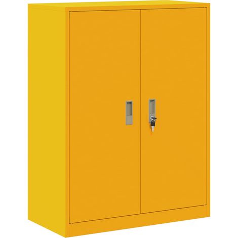 Maison Exclusive - Armario de almacenamiento Amarillo Mostaza 80