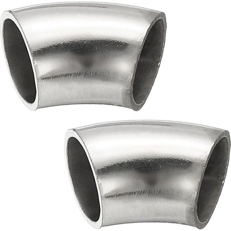2pcs Coude À 45 Degrés À Mandrin 16mm OD Coude D'Échappement (1/5)