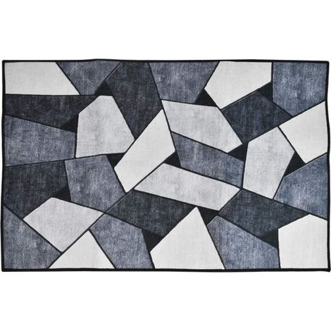 Tapis entrée antidérapant 50x80cm lavable en machine, paillasson absorbant et résistant, paillasson pour chambre, salon, couloir, cuisine (1/5)