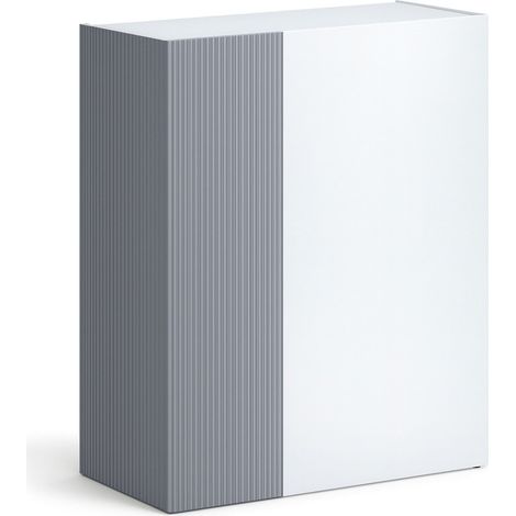 Scarpiera Caresan, Mobile Portascarpe 20 Paia, 5 Ripiani Made in Italy, 6 Vani, 87x34x115h cm Bianco Lucido