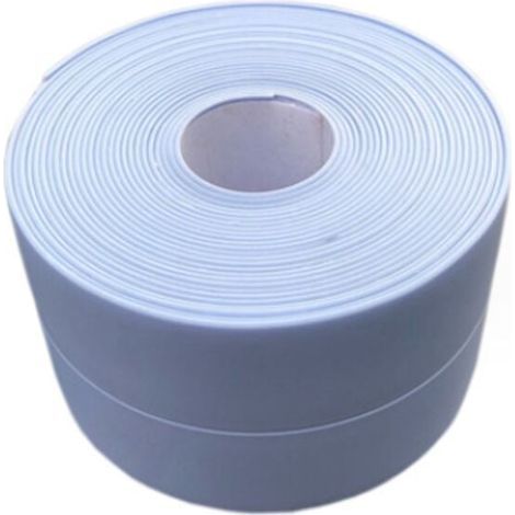 (2 Stück Blau) Flexible Sockelleiste – Abschlussleiste für Küche und Bad, 38 mm, 3,2 m, selbstklebend, flexibel faltbar, Dichtungsleiste (1/4)
