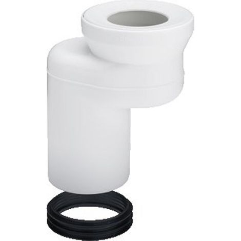 Coude décalé 8090.3 en DN100/60 Verspro, plastique blanc (1/4)