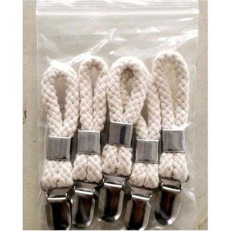 Pince À Serviette - Lot De 5 Crochets Porte-Serviettes En Métal Avec Joint En Silicone - Pour Cuisine Et Salle De Bain - 11,5 X 2,3 Cm (1/5)