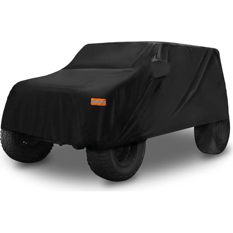 Telo copriauto impermeabile per Jeep Wrangler JK JL 2 porte – Protezione per esterni 440x190x150 cm – Tessuto Oxford 210D rinforzato -Crezuo