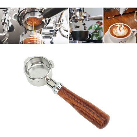 54 mm bodenloser Edelstahl-Siebträger mit 3 Halterungen, kompatibel mit Breville Series 8 (870, 880) Kaffeemaschinen (1/5)