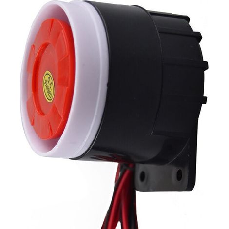 Sirena mini cablata BDD 12V 120dB per accessori di sicurezza del sistema di allarme, sirena per sistema di allarme domestico, avvisatore acustico antifurto, allarme antifurto ad alta intensità (1/4)